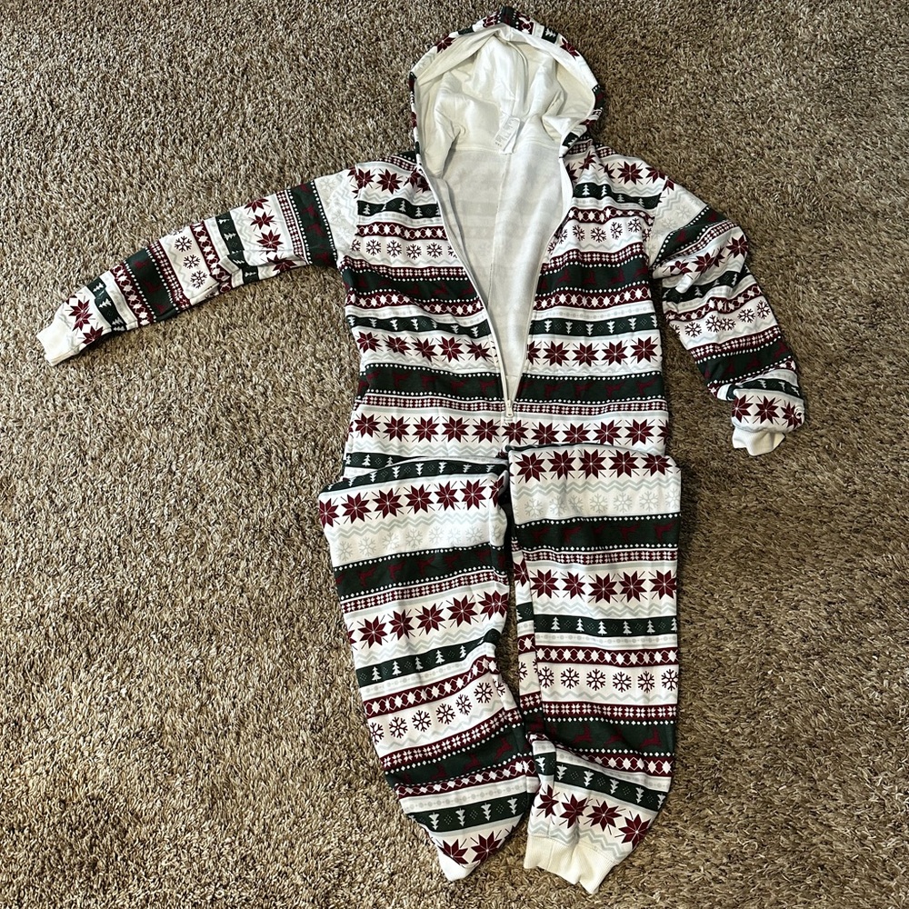 Fabletics Kids One Piece in Red, Green, and White